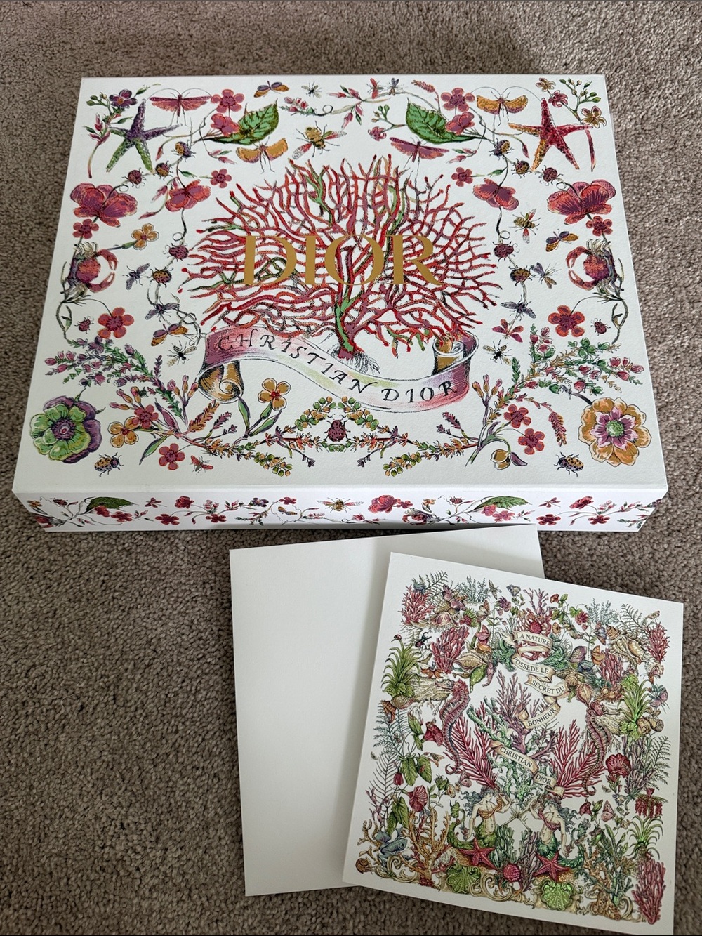 Christian Dior Holiday 2025 Box with card